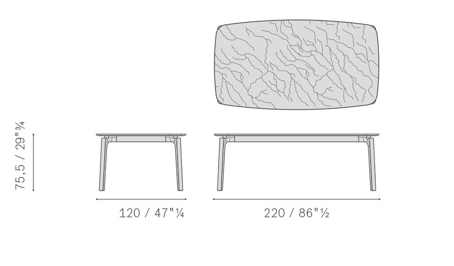 01 abigail rectangular table PF0073600001 220x120