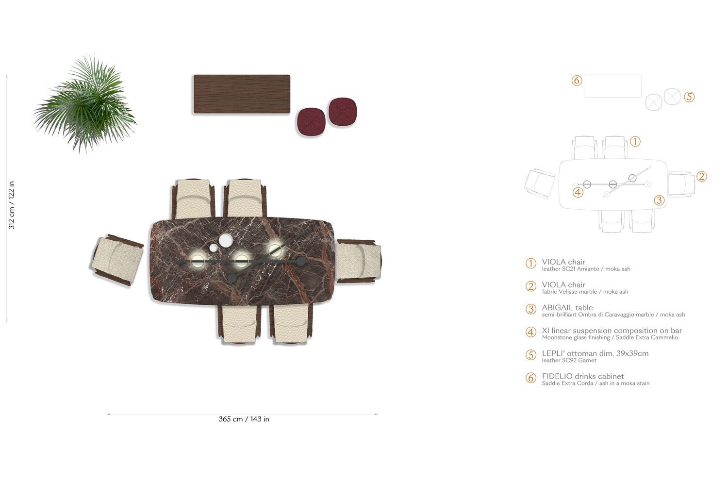 04 layout abigail rectangular table