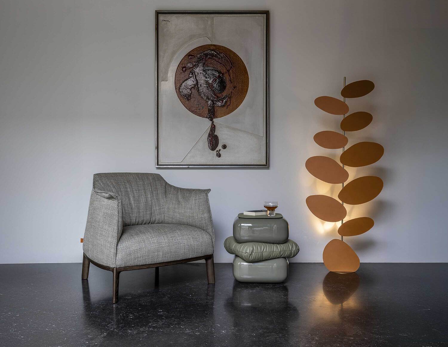 archibald armchair wood base