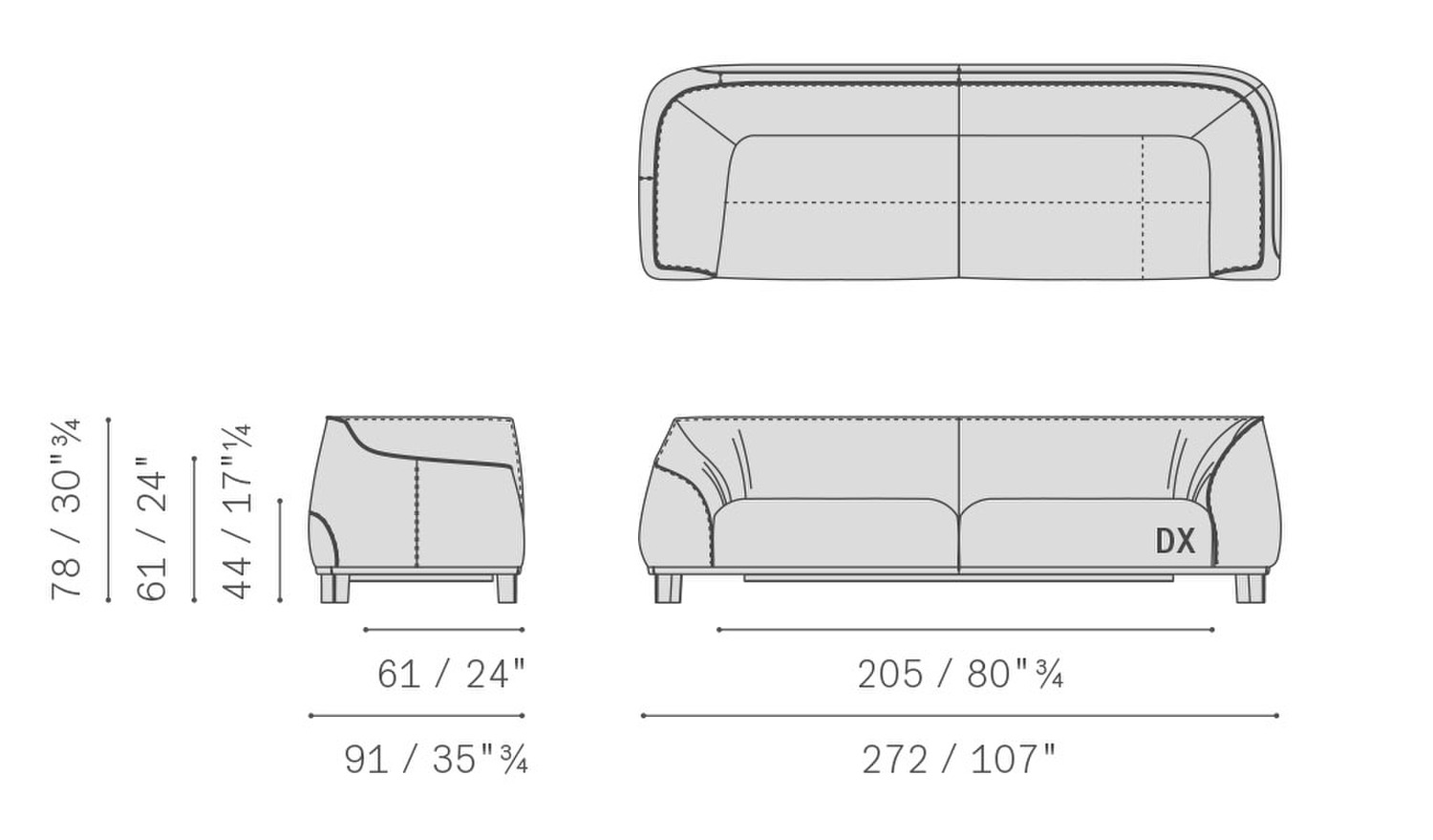 13 archibald sofa system 5PF0073700006 corner large 2 seater sofa with arm