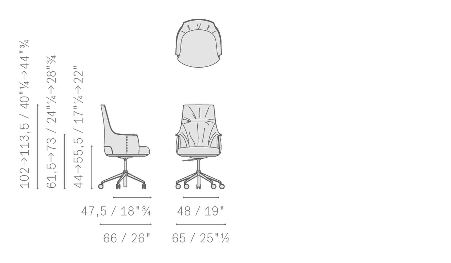 Stampa 03 archibald task office chair 5696041 executive pelle