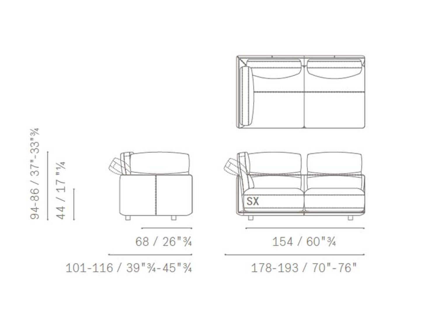 10 blisscape deep sofa 5PF0072900018 2PTerminale BraccAlto