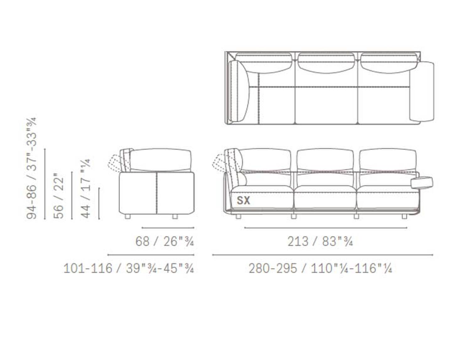 33 blisscape deep sofa 5PF0072900025 3PAng BraccBasso
