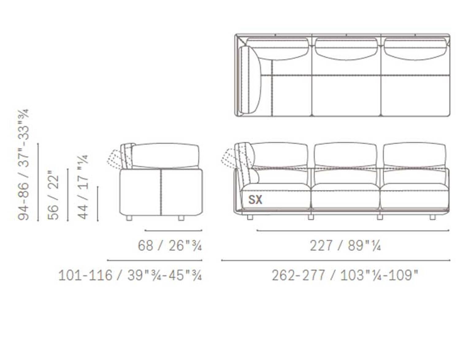 34 blisscape deep sofa 5PF0072900025 3PAng SenzaBracc