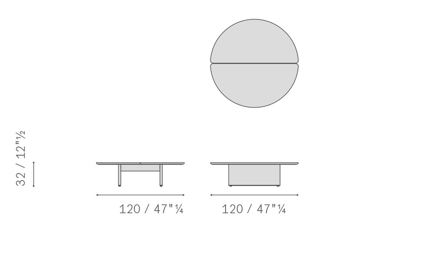 09 blisscape small table 5PF0072900038 low table d120 h32 top leather