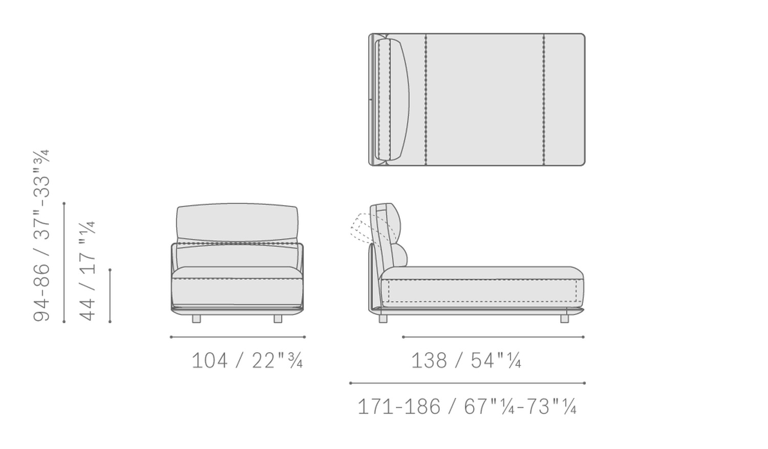 10 blisscape sofa 5PF0072900002 chaiseL S bracc