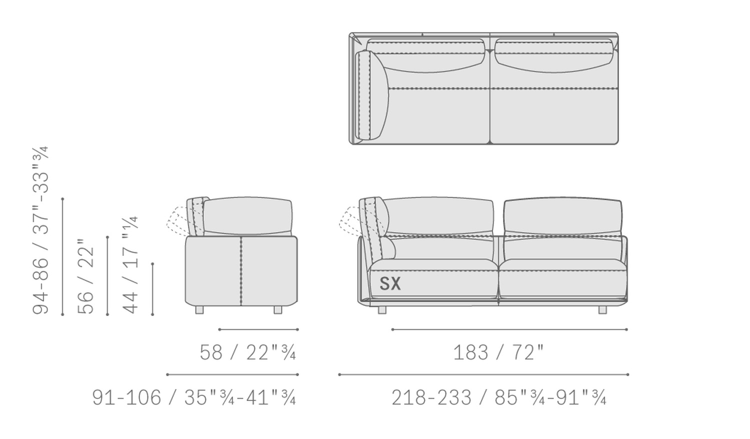 14 blisscape sofa 5PF0072900006 2pL ang Sbracciolo