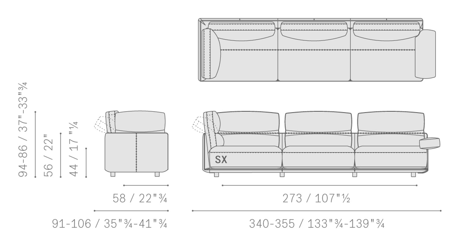 17 blisscape sofa 5PF0072900015 3pL comp ang