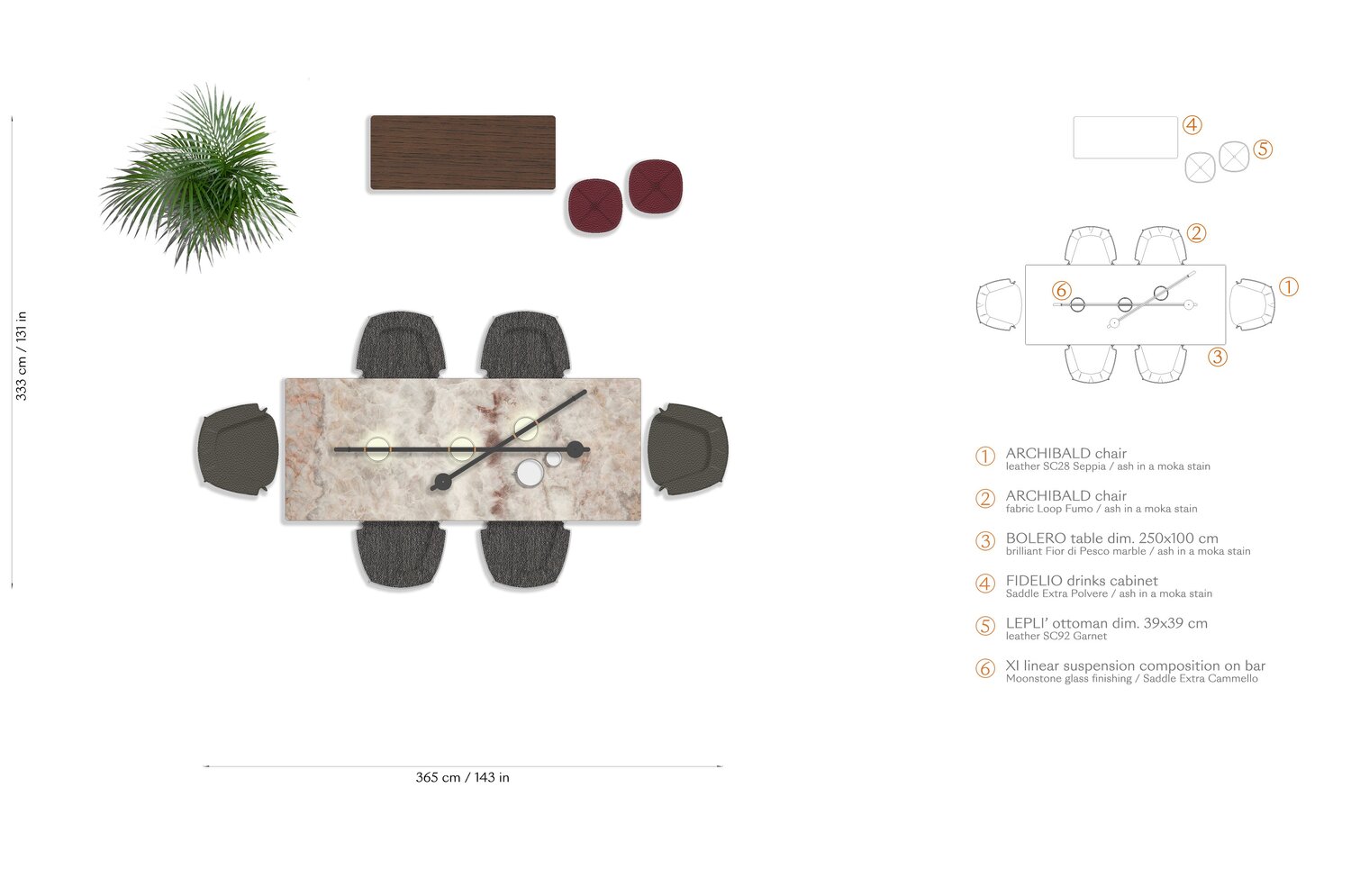 02 layout bolero rectangular table 02 layout bolero rectangular table