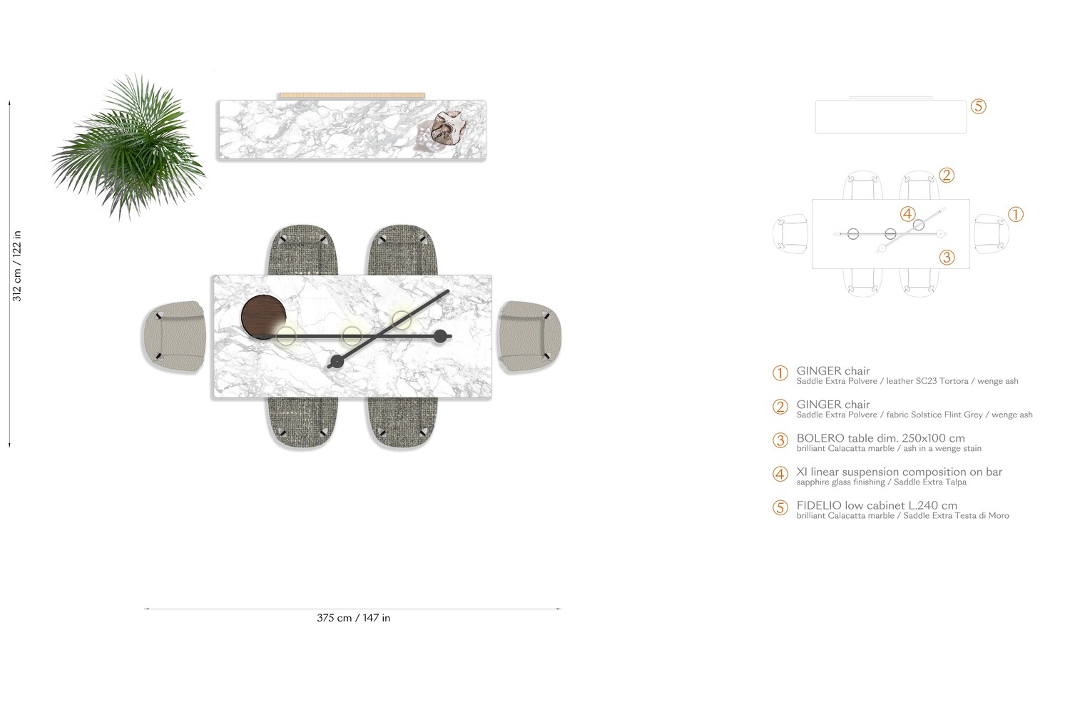 03 layout bolero rectangular table 03 layout bolero rectangular table
