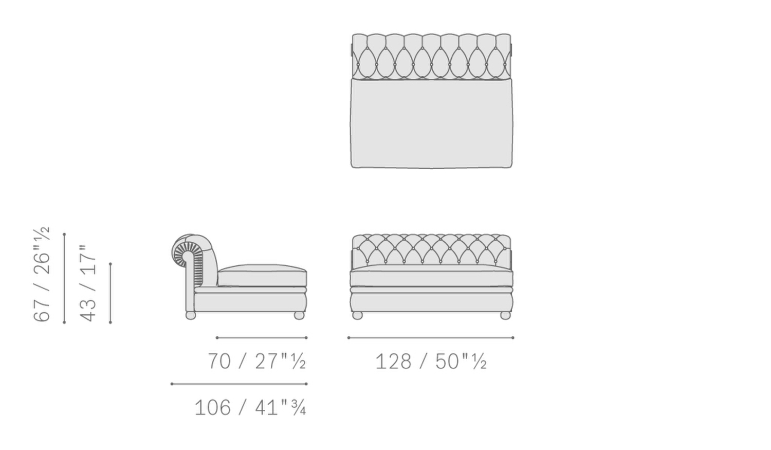 01 chester line large armless chair 5617122