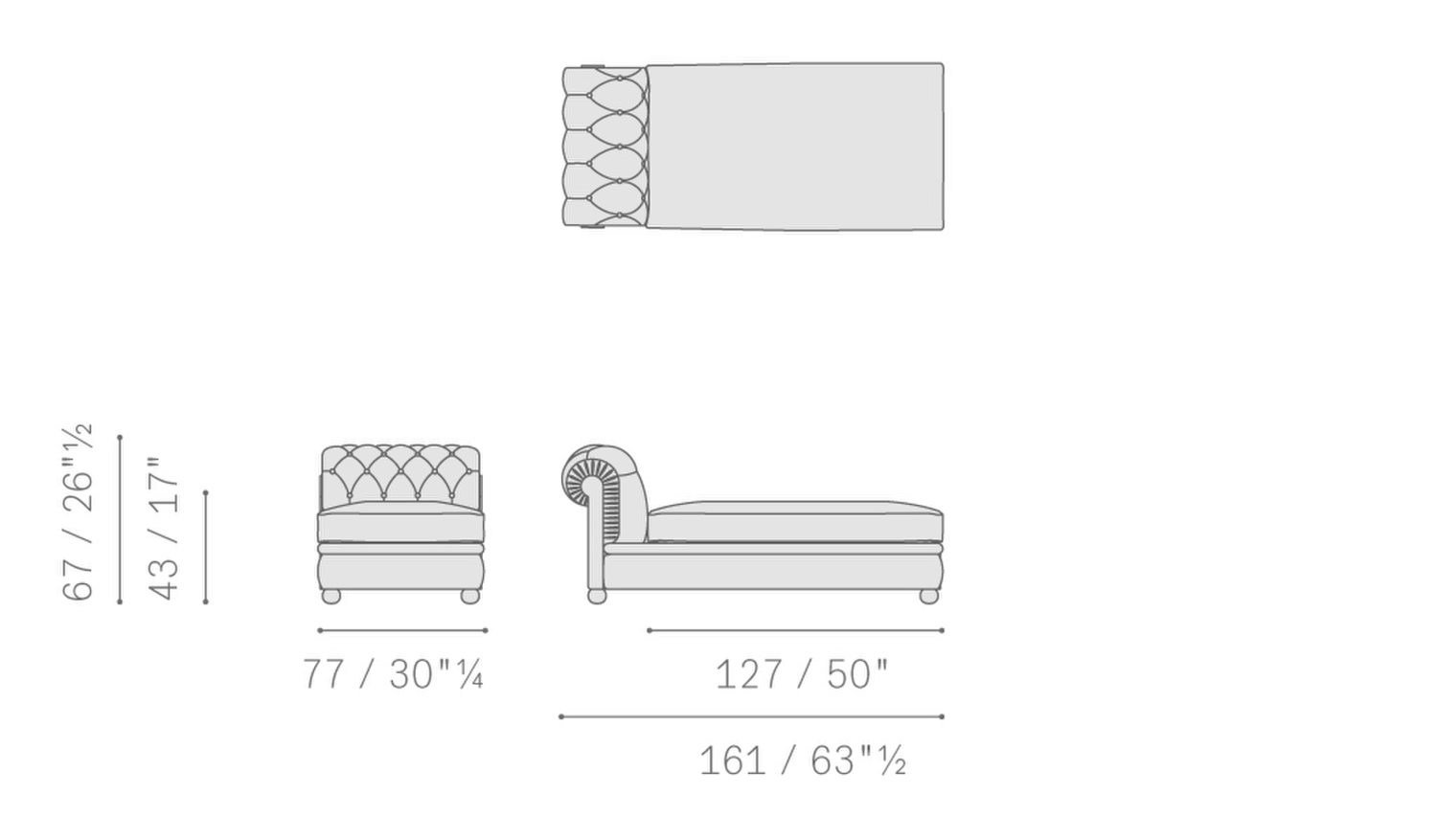 05 chester line sectional chaise longue 5617146