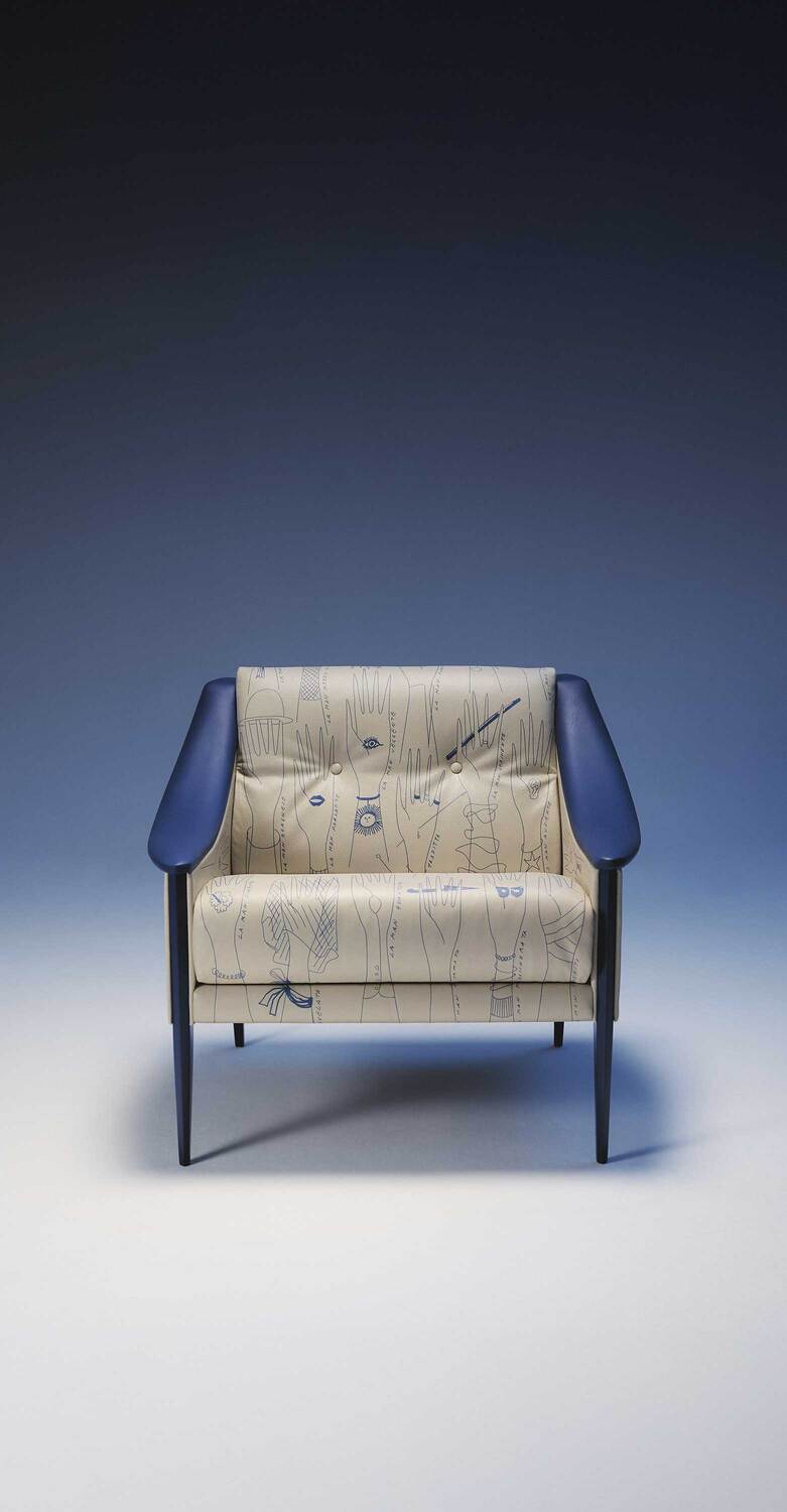 Dezza 60th Anniversary Limited Edition | 扶手椅 Poltrona Frau的Dezza 60限量版扶手椅,Gio Ponti设计,采用Colorsphere® Impact Less皮革,是意大利设计典范。