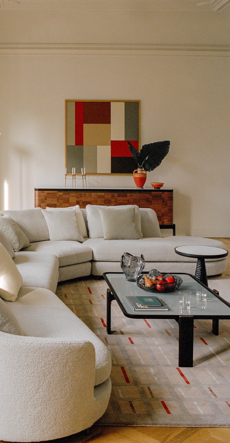 DUO | 地毯 Poltrona Frau的DUO地毯,羊毛與絲混紡,靈感源自50年代義大利設計。