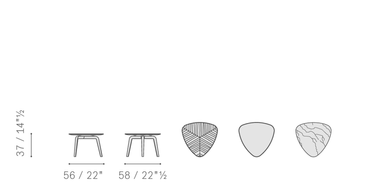 02 fiorile triangular small table 58x56 h37 5570605