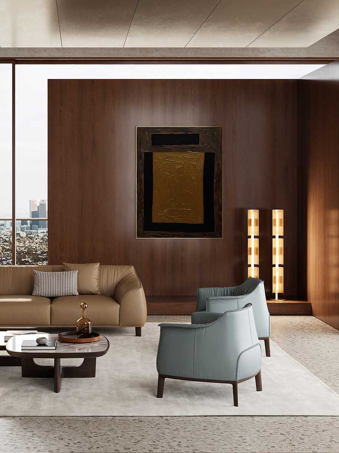 03 gio ponti oro floor lamp