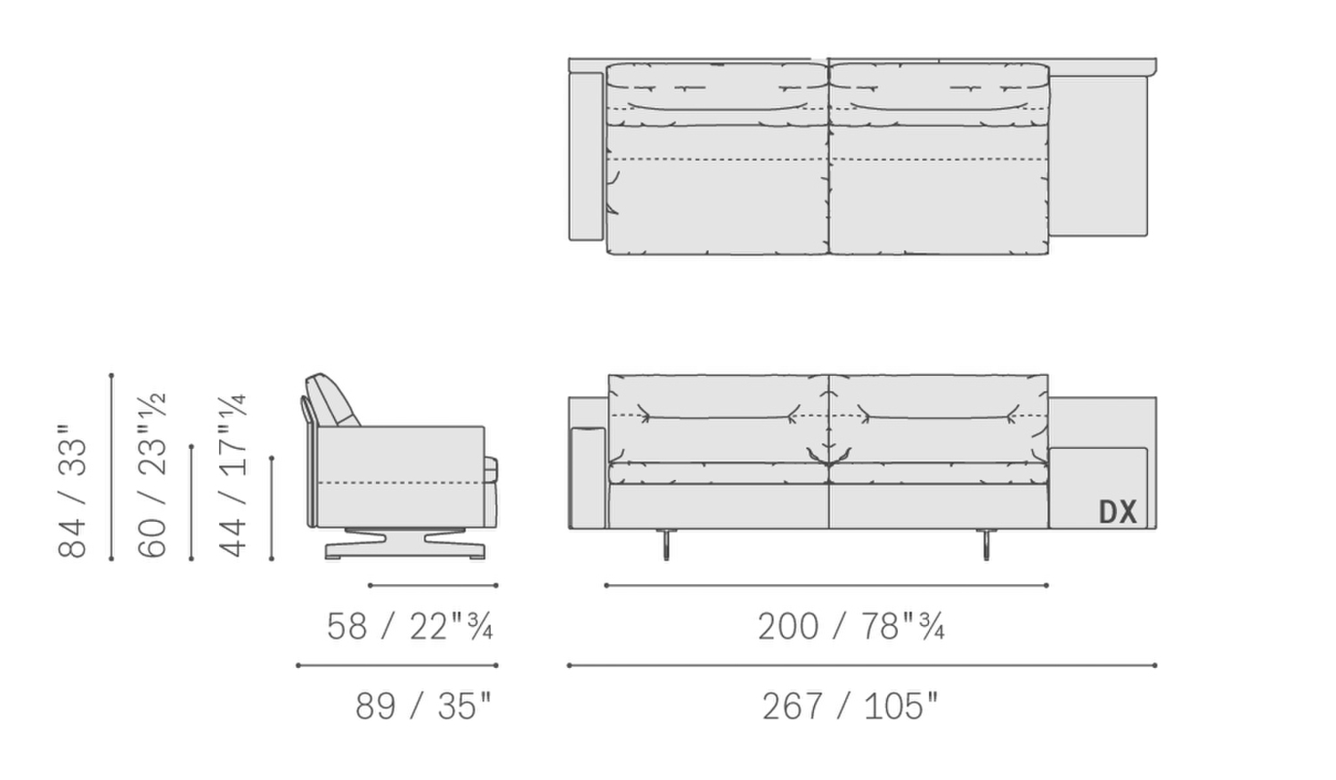 12 grantorino asymmetrical large 2 seater sofa medium low arm 5572286 12 grantorino asymmetrical large 2 seater sofa medium low arm 5572286