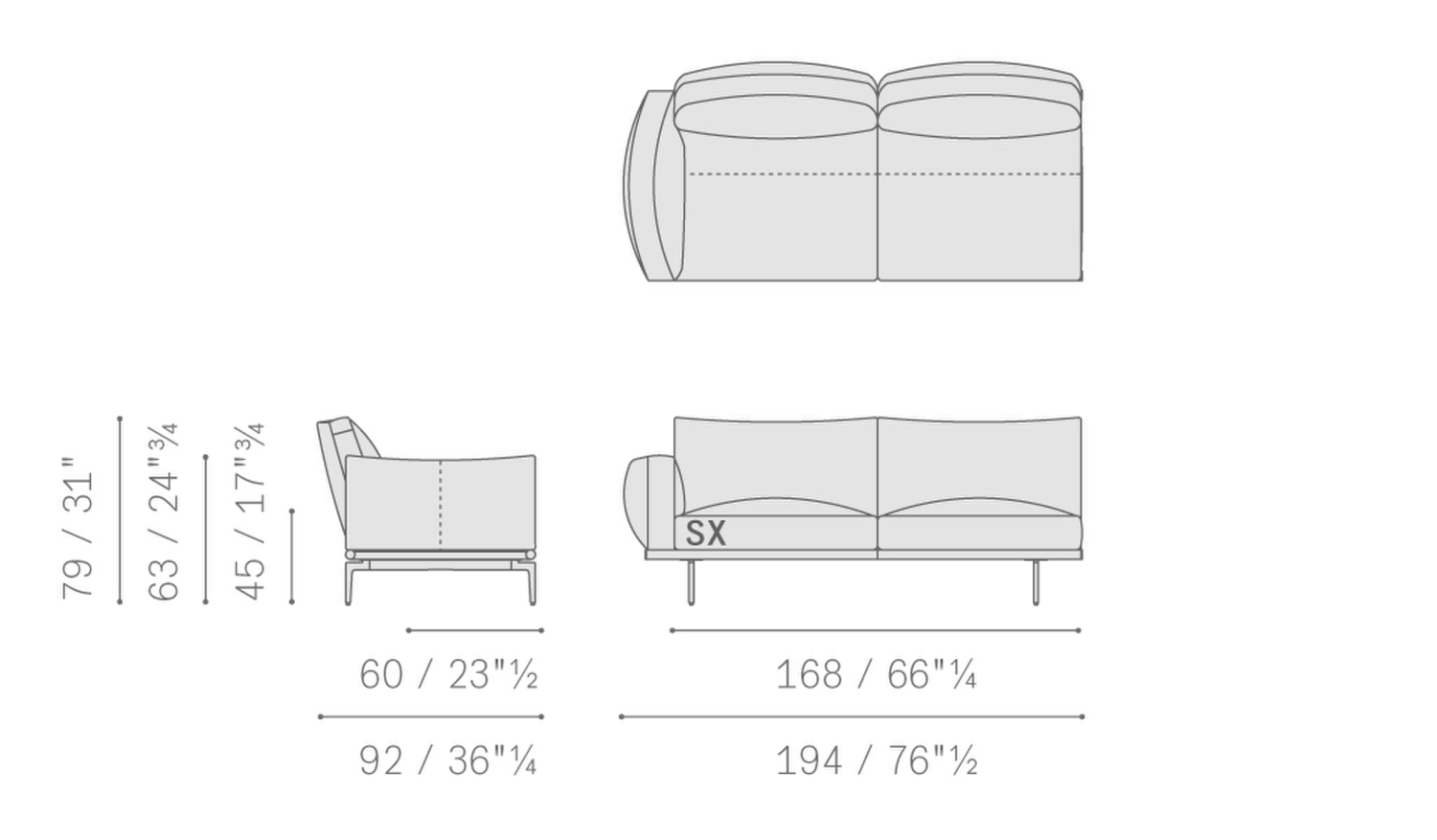 07 happy jack sectional large 2 seater sofa 5678291