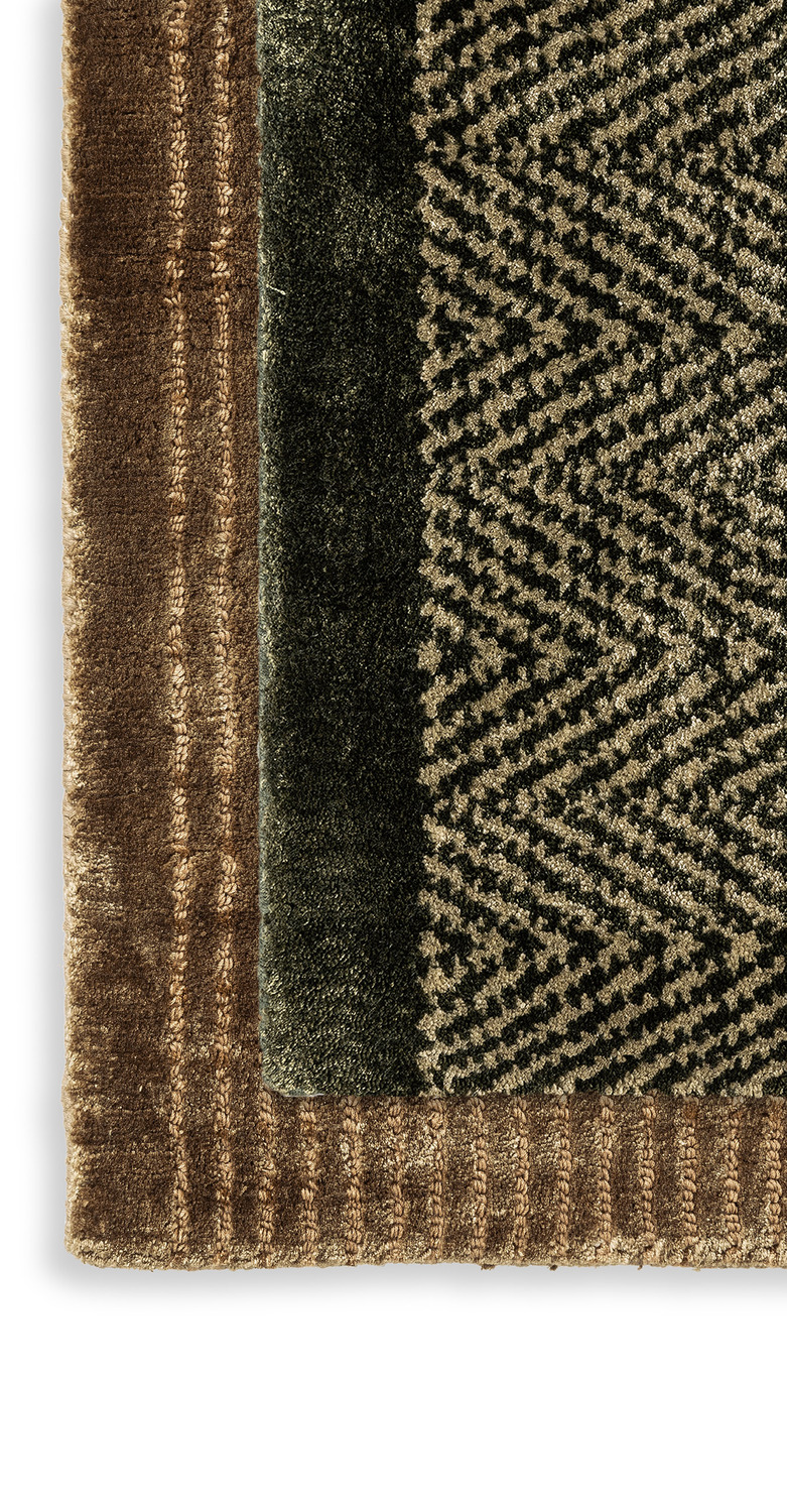 Harp | 地毯 Poltrona Frau的Harp地毯,羊毛製,幾何圖案設計,兼具手工與現代風格。