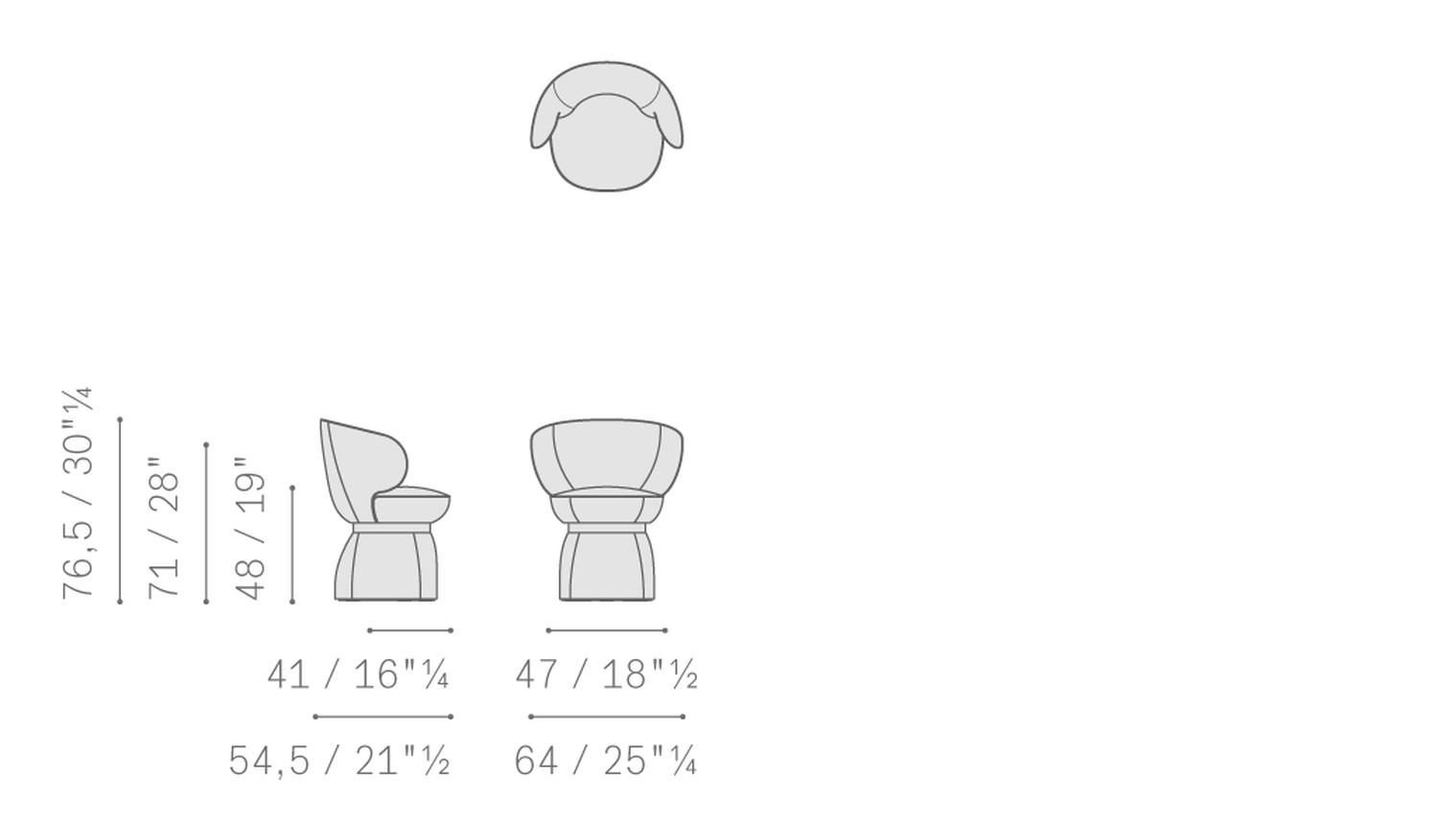 lepli small armchair 5PF0059800003 poltroncina fissa