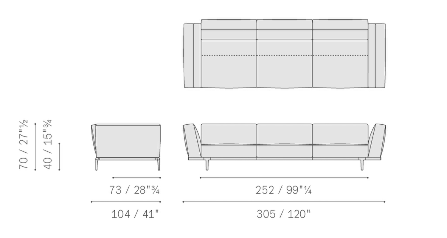 15 let it be 3 seater sofa high arms 5614311 15 let it be 3 seater sofa high arms 5614311
