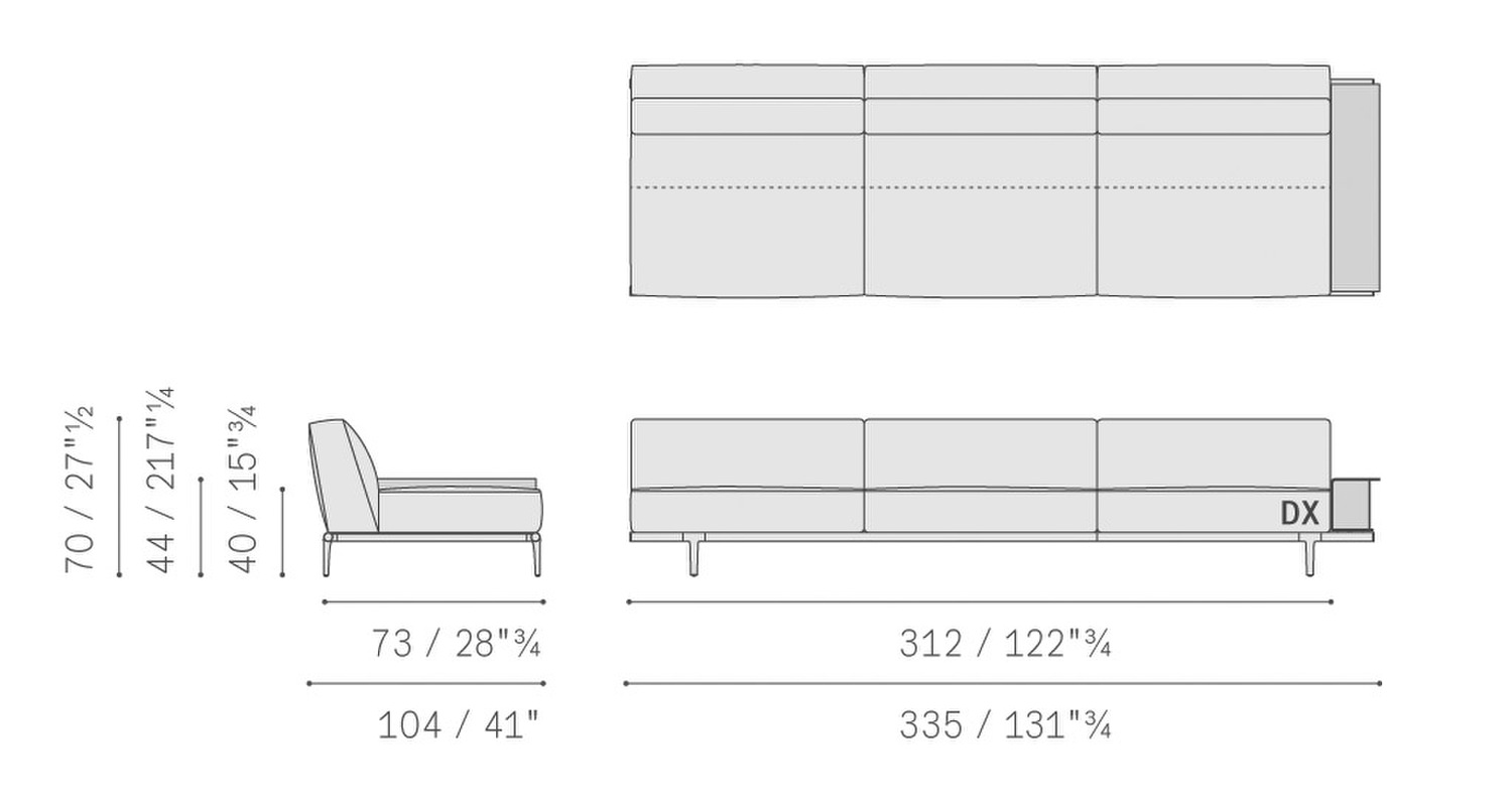 69 let it be large 3 seater sofa with end unit armless 5614396 69 let it be large 3 seater sofa with end unit armless 5614396