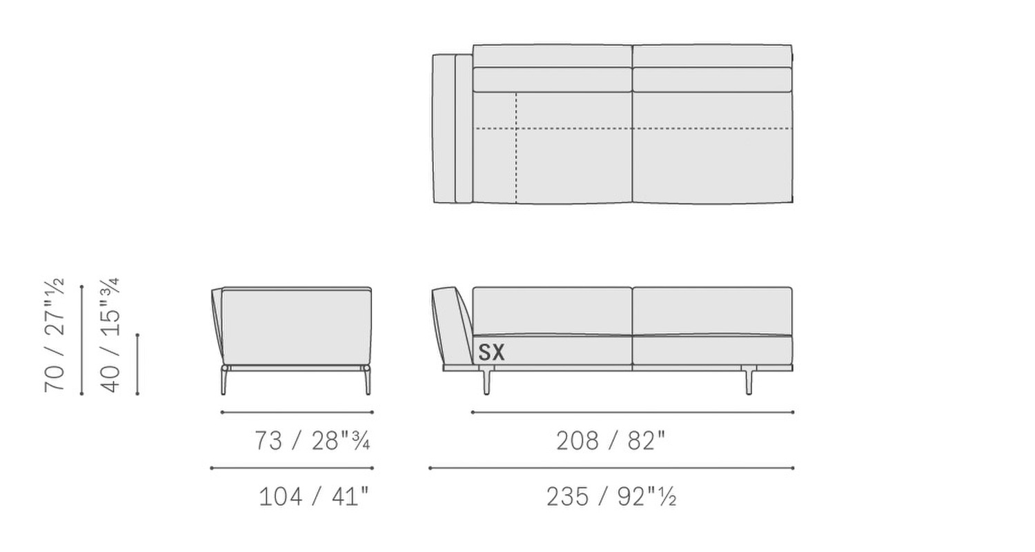 84 let it be corner large 2 seater sofa armless 5614203 84 let it be corner large 2 seater sofa armless 5614203