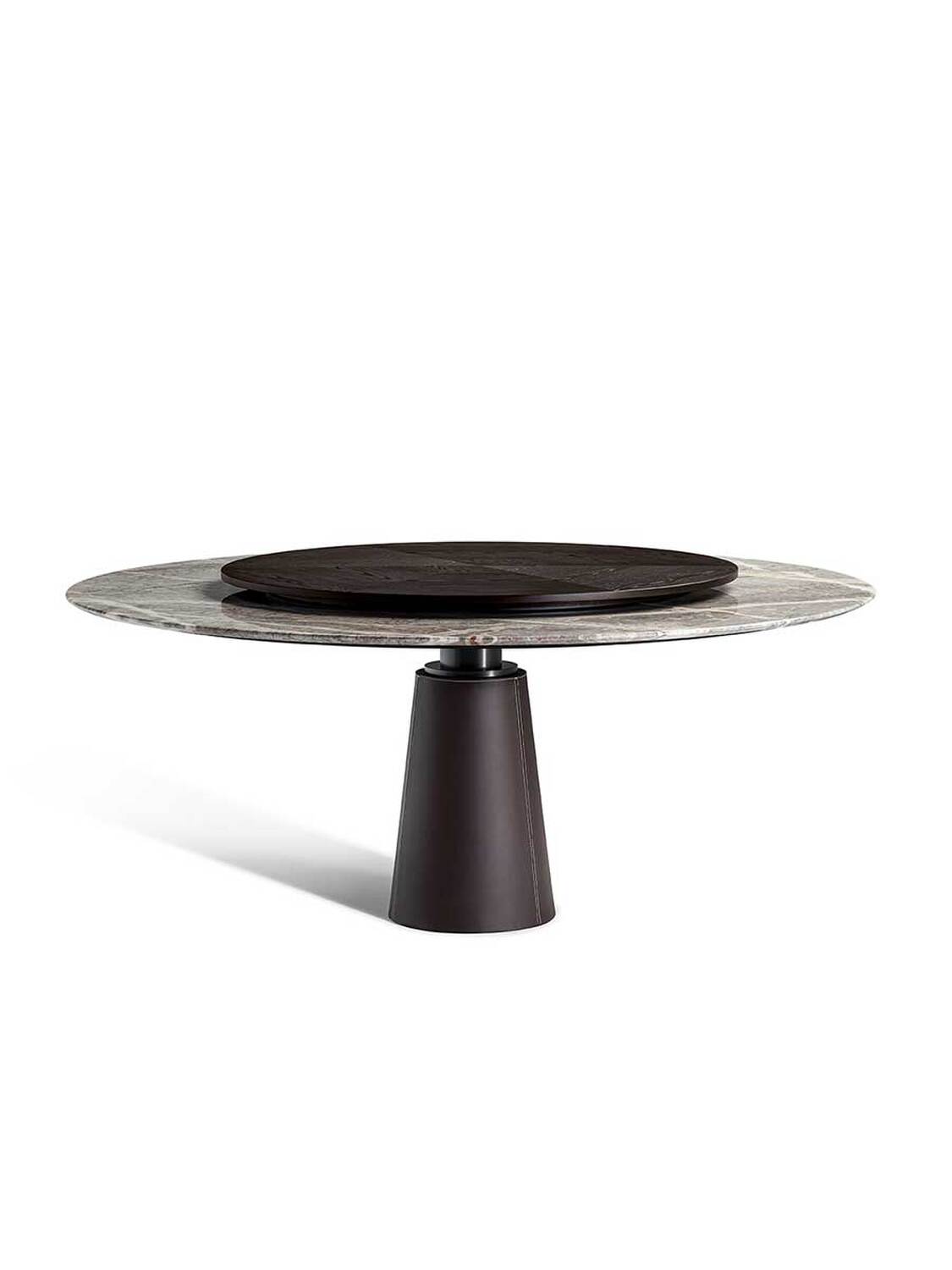 07 mesa due table with lazy susan