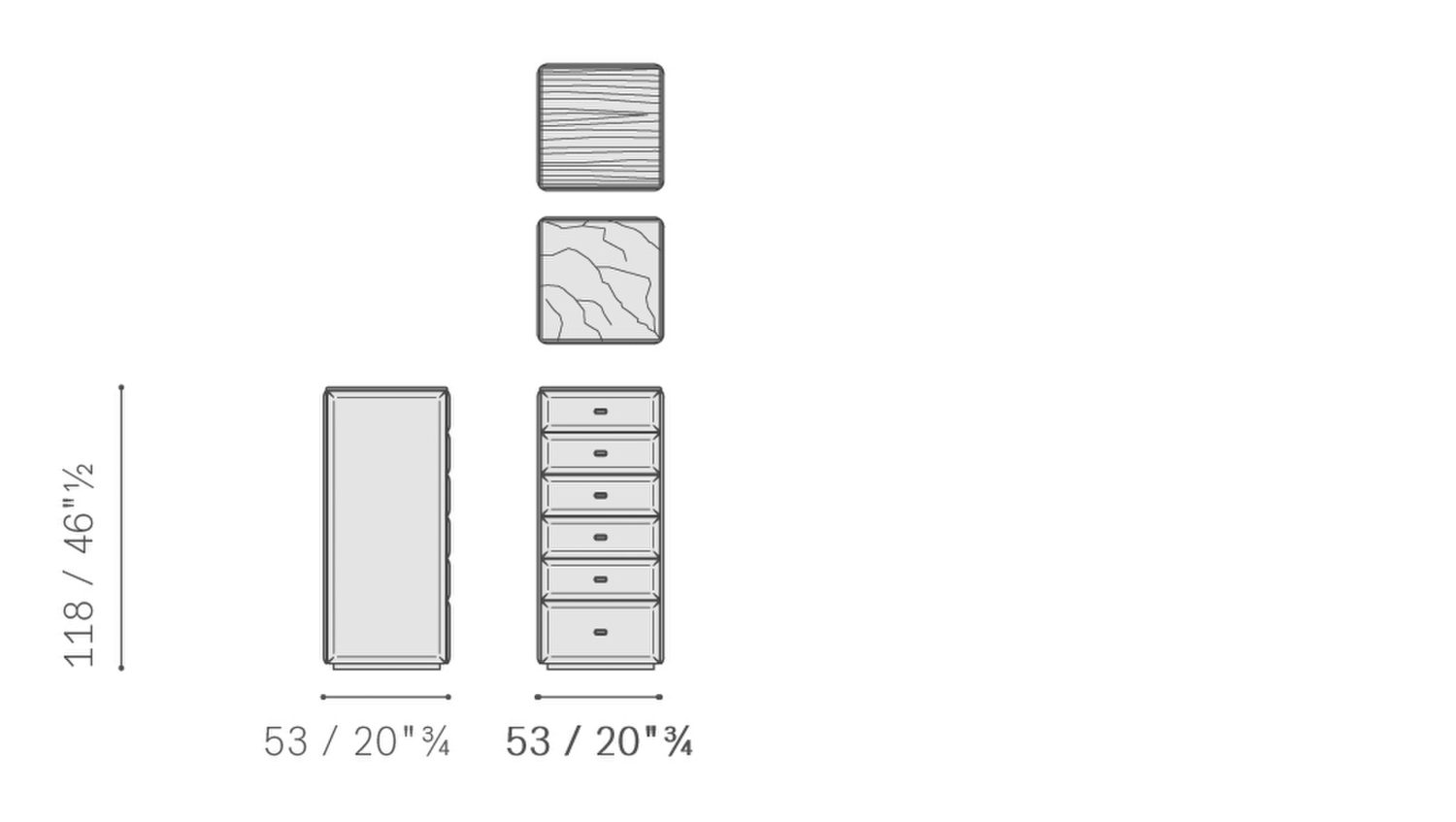 02 moondance high drawer chest leather back 5637869