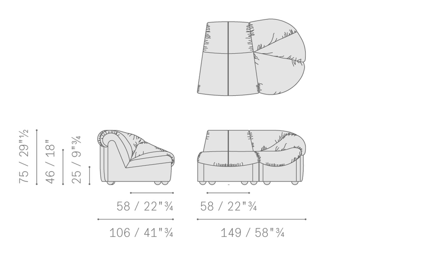 Stampa 06 parka sofa 5693156 poltr convessa cbmaxi