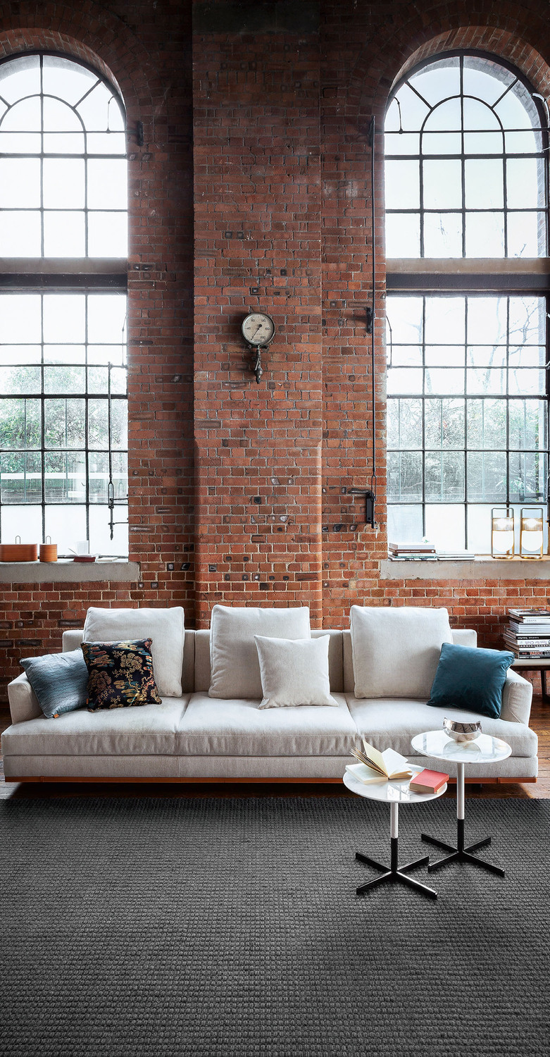 Pecan | 地毯 Poltrona Frau Pecan地毯,羊毛与黄麻手工编织,巴拿马边饰,意大利奢华设计