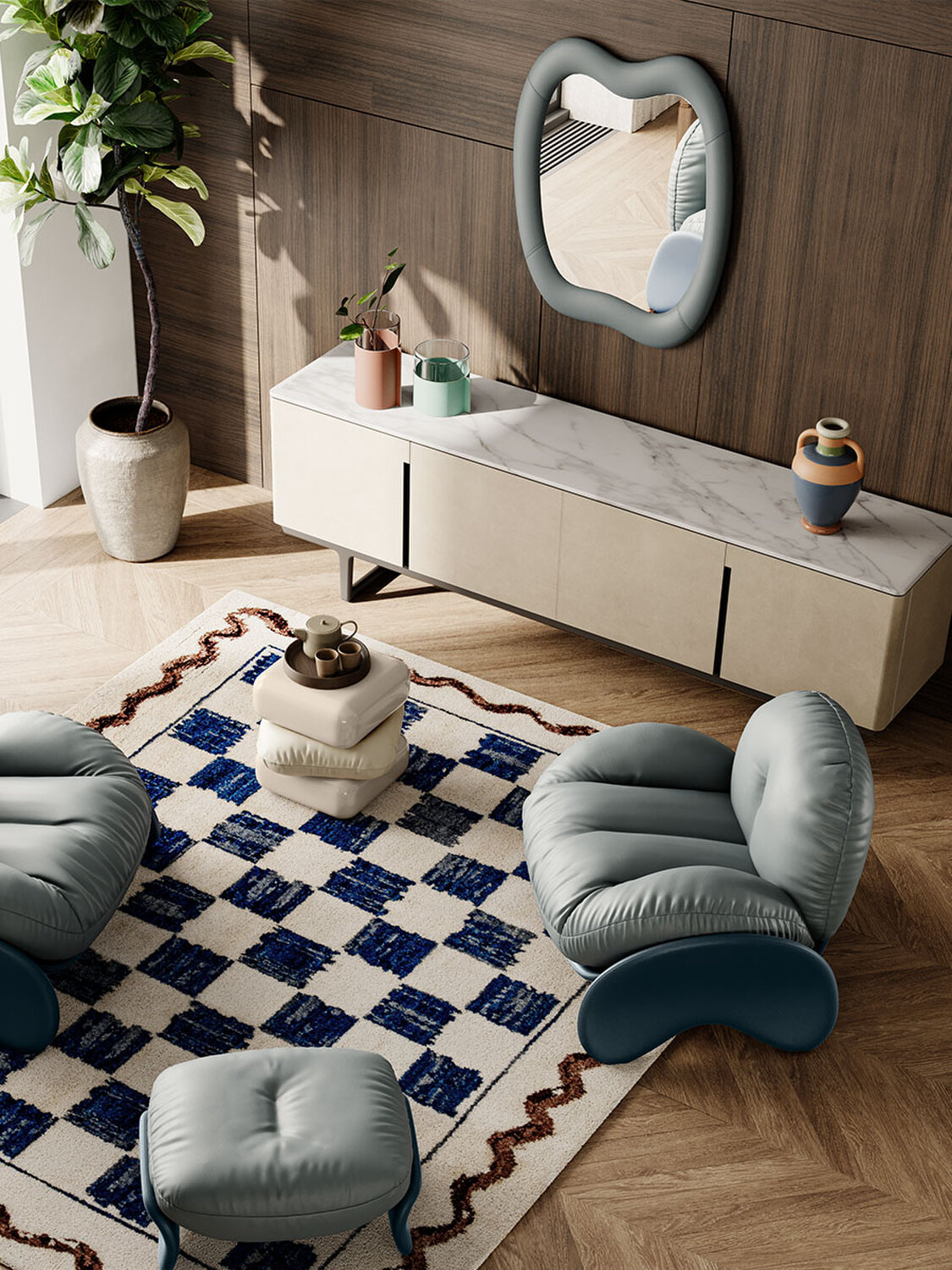 01 squash wall mirror