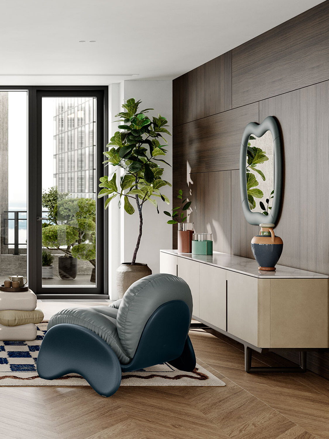 02 squash wall mirror