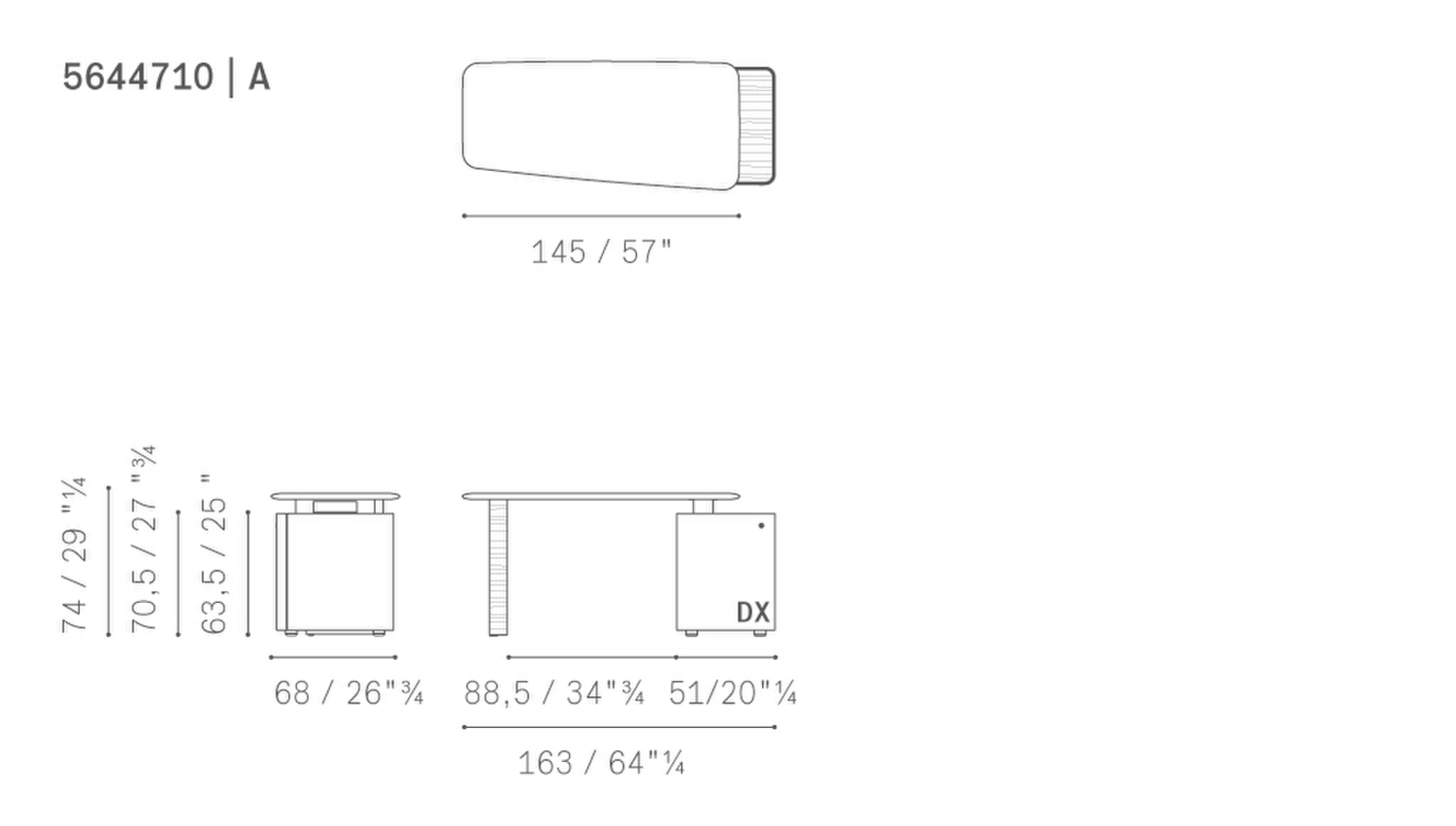 03 trust small desk 145x68 with storage unit dx sx a configuration 5644710 03 trust small desk 145x68 with storage unit dx sx a configuration 5644710
