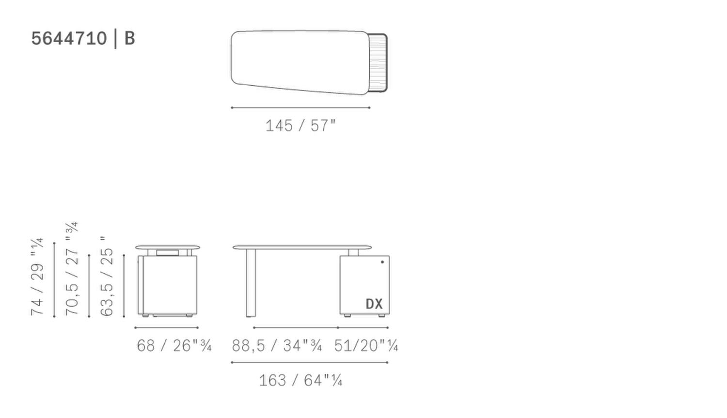 04 trust small desk 145x68 with storage unit dx sx b configuration 5644710 04 trust small desk 145x68 with storage unit dx sx b configuration 5644710