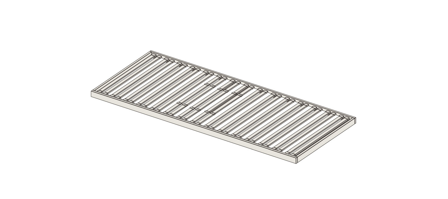 Vespero | Lattenrost Vespero von Poltrona Frau: fester Lattenrost mit Lendenwirbelverstellung und hochabsorbierender Schulterzone. Kombinierbar mit Poltrona Frau Matratzen für erholsamen Schlaf.