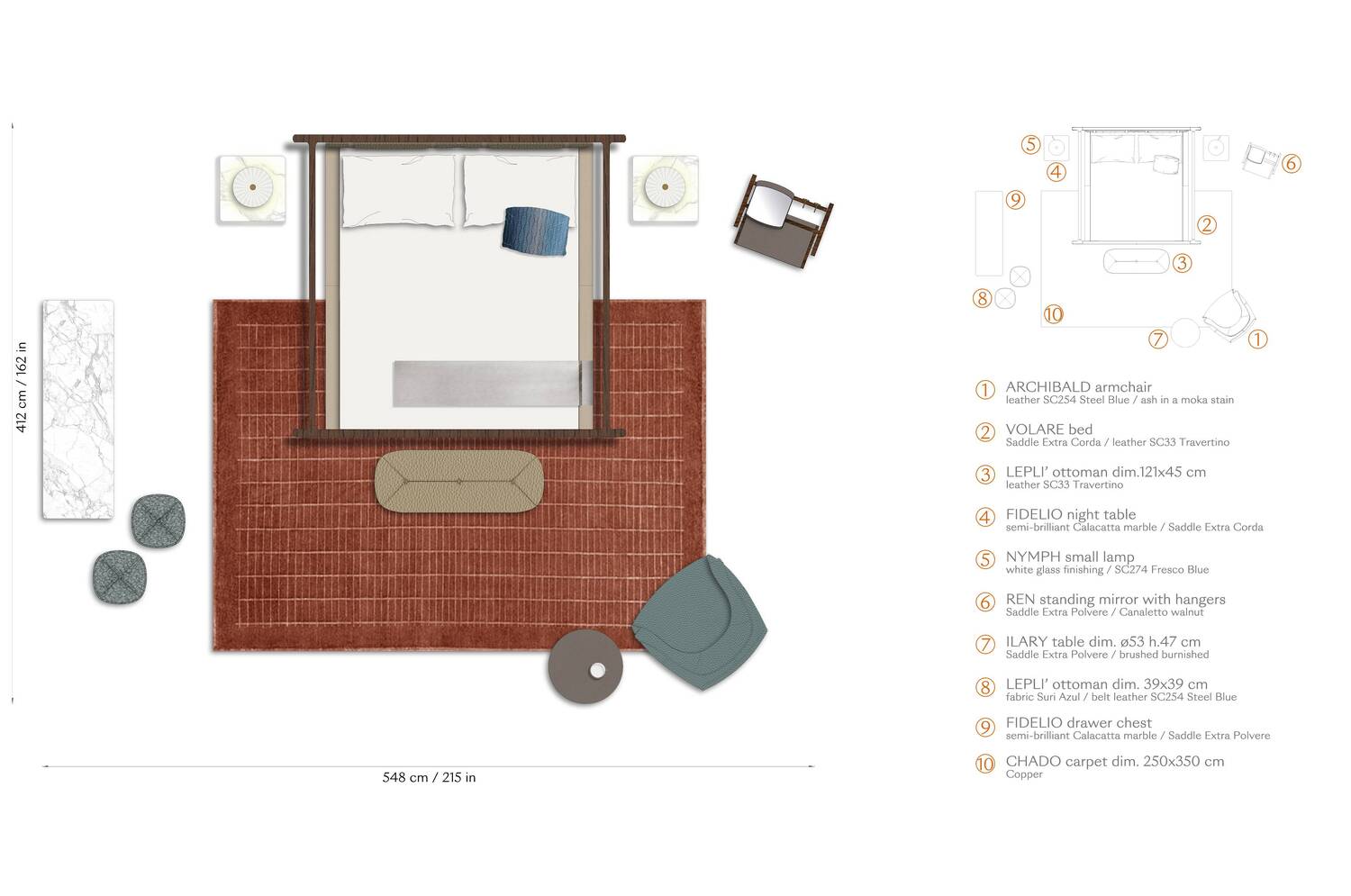 01 layout volare bed