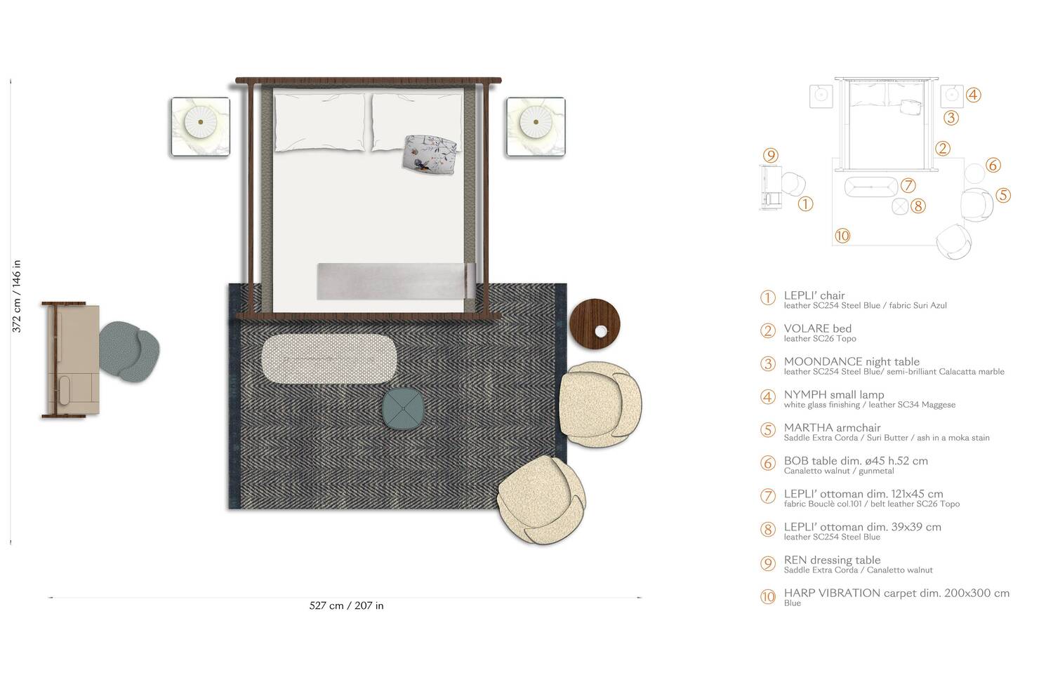 02 layout volare bed