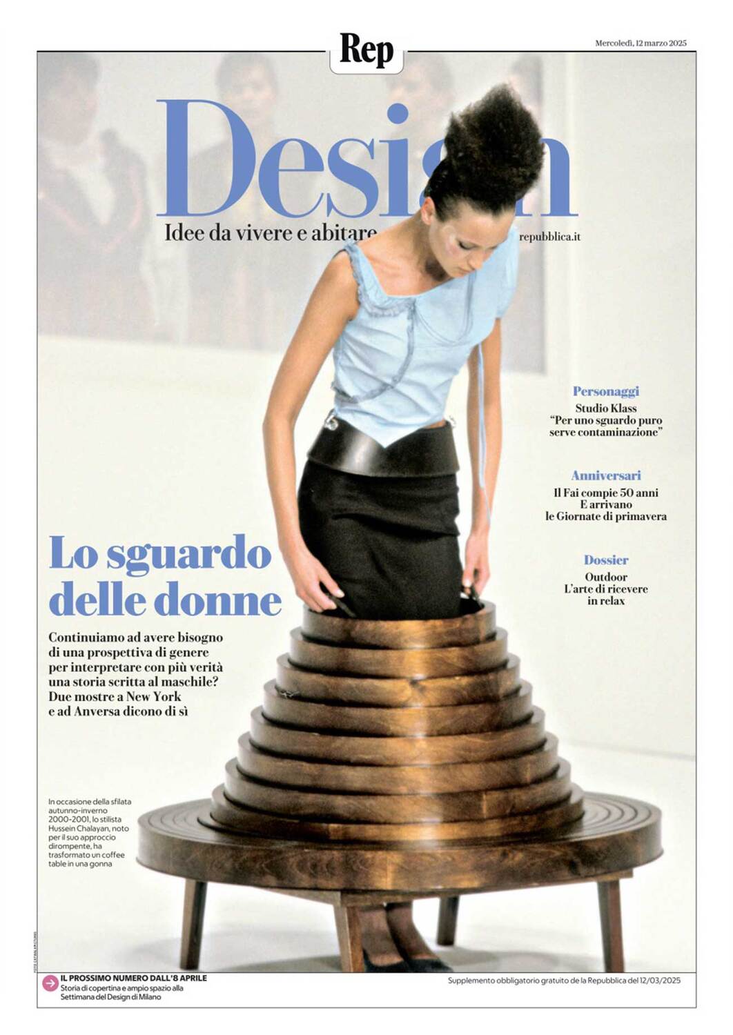 2025 MAR R DESIGN Supp LA REPUBBLICA ITALY COVER
